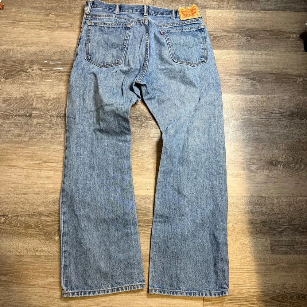 Levis 517 Bootcut Mens Jeans 36x30 Medium Wash Blue Denim Cotton Pants